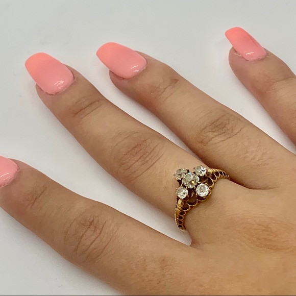 Vintage Diamond engagement ring - Picture 3 of 6